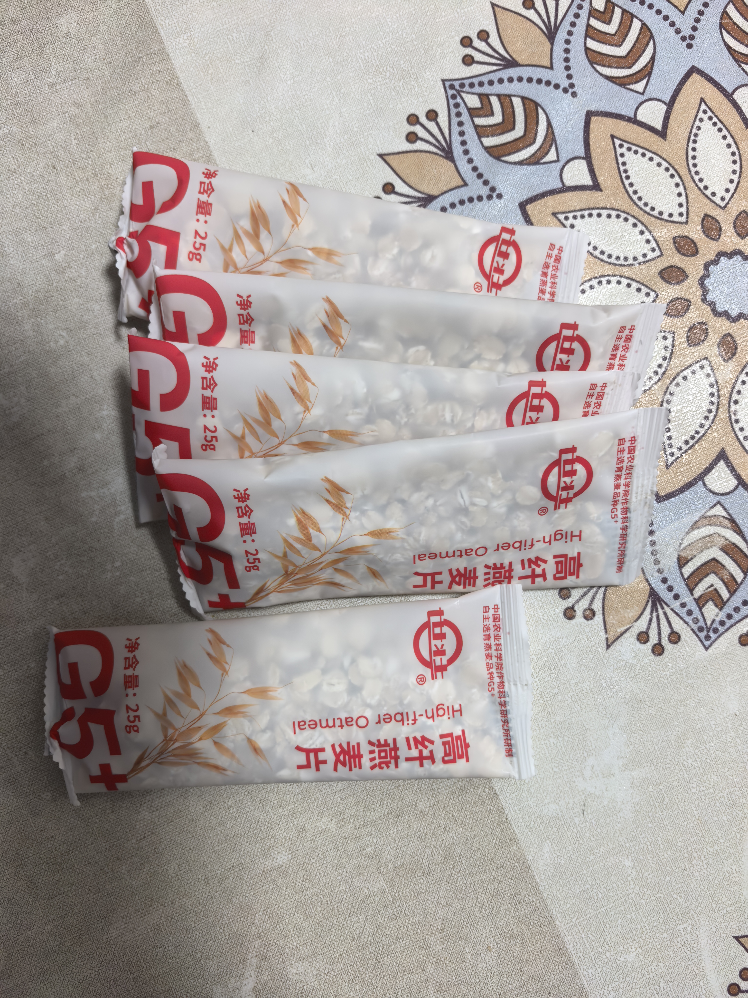 世壮中国农科院每日高纤麦片175g*4即食冲饮谷物全麦燕麦片独立小包装 实拍图