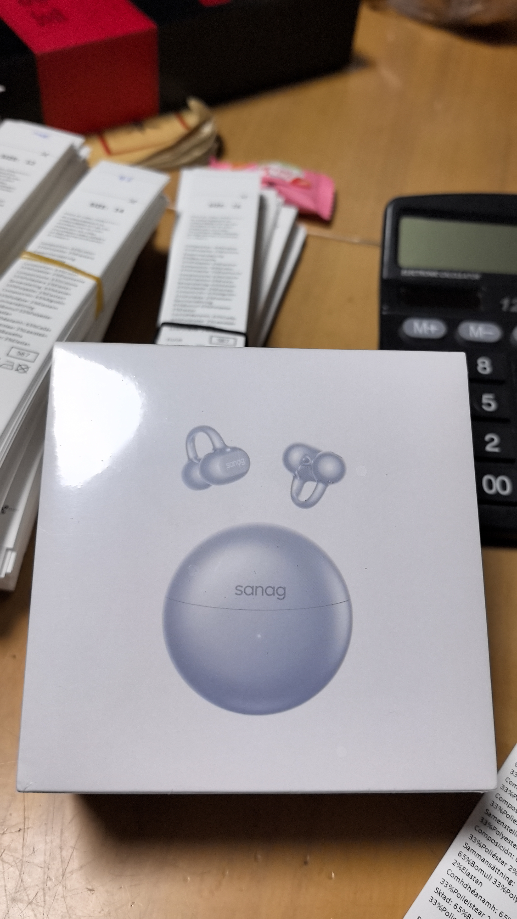 SANAG塞那S6S Ultra蓝牙耳机耳夹式气骨传导概念开放式不入耳运动跑步挂耳式超长续航无线AI耳机 实拍图