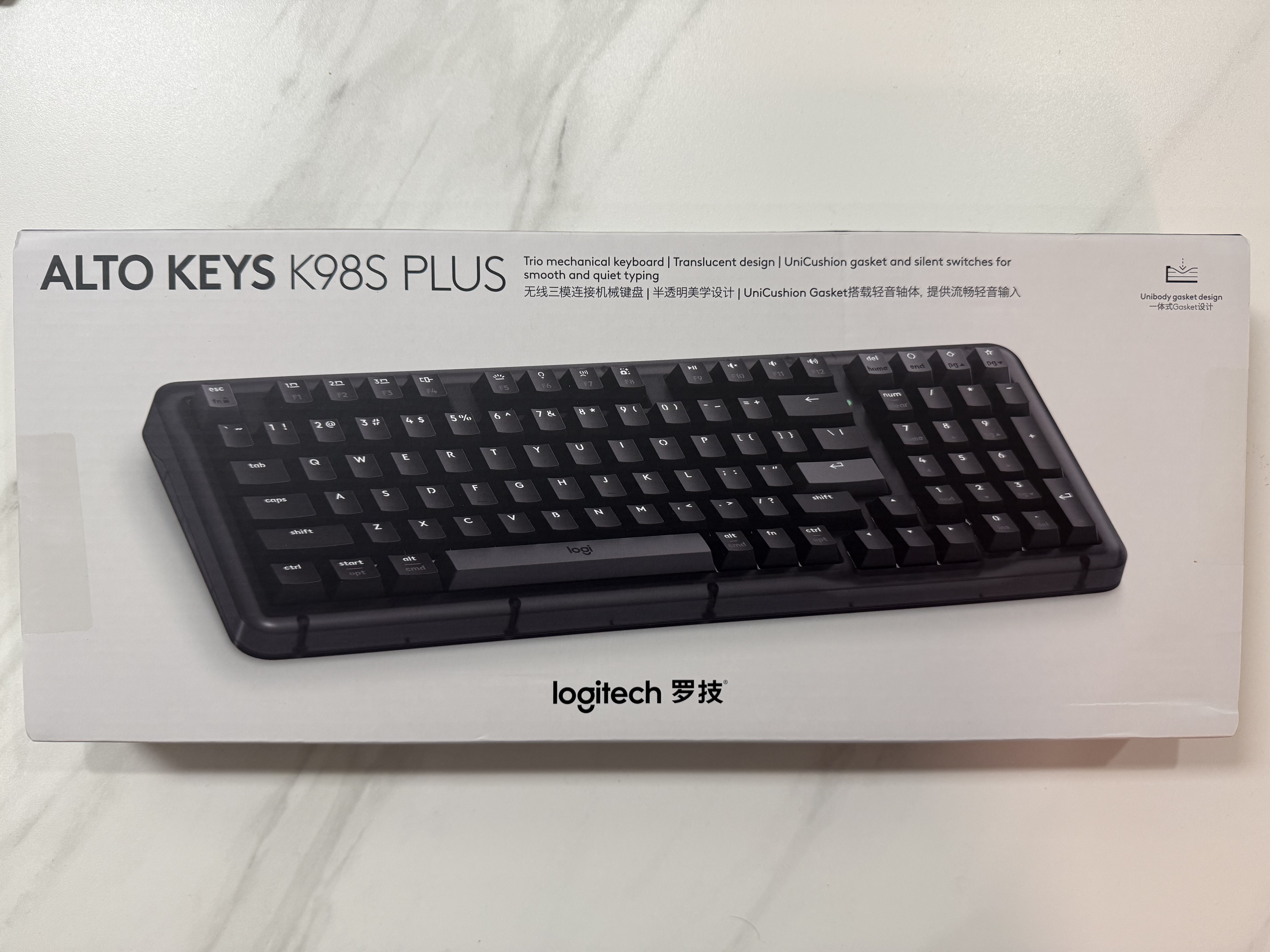 罗技（Logitech）ALTO KEYS K98S PLUS 客制化无线机械键盘 午夜黑 K98S PLUS黑色 实拍图