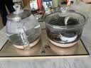 益茶福全自动上水电热水壶底部上水嵌入式茶台功夫茶烧水壶饮水烧水一体机抽水玻璃煮茶壶保温泡茶壶 1L SQ-008金色玻璃套装 实拍图