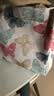 鹏境帆布手提袋原创日系水桶帆布包托特拉链便当餐盒简约包女士百搭 小方包-拉链款【卡其蝴蝶】 实拍图