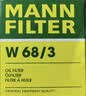 曼牌滤清器（MANNFILTER）机油滤清器机油滤芯W68/3卡罗拉雷凌RAV4荣放花冠威驰致炫凯美瑞 实拍图
