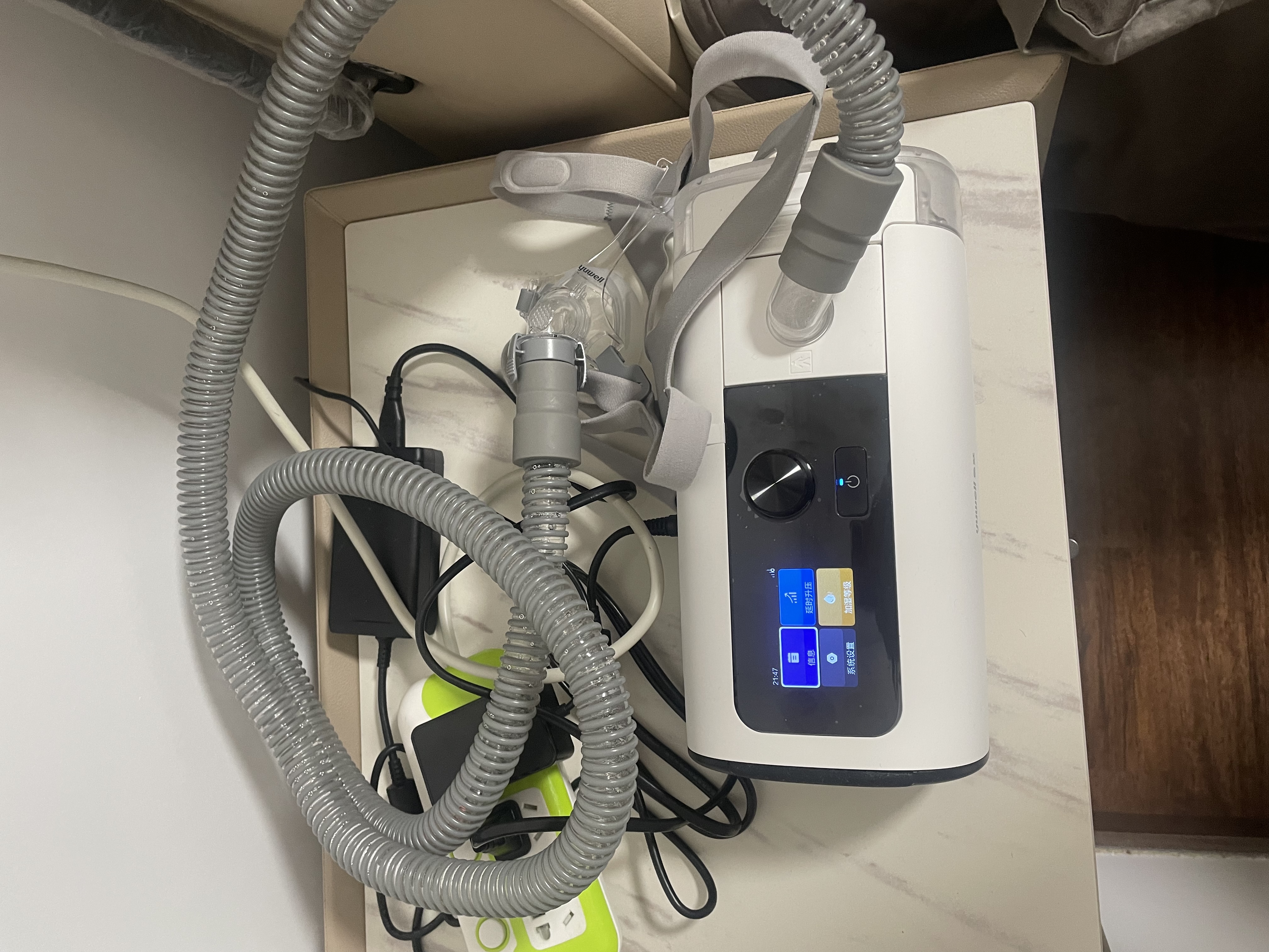 鱼跃ET5 25Auto双水平呼吸机全自动睡眠打呼噜家医用憋气呼吸暂停止鼾 实拍图