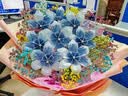 爱满（AIMAN）满天星天然干花花束ins网红生日 新房装饰摆件风干真插花家居摆设 黄+天蓝满天星+红水晶 【不带花瓶】 实拍图