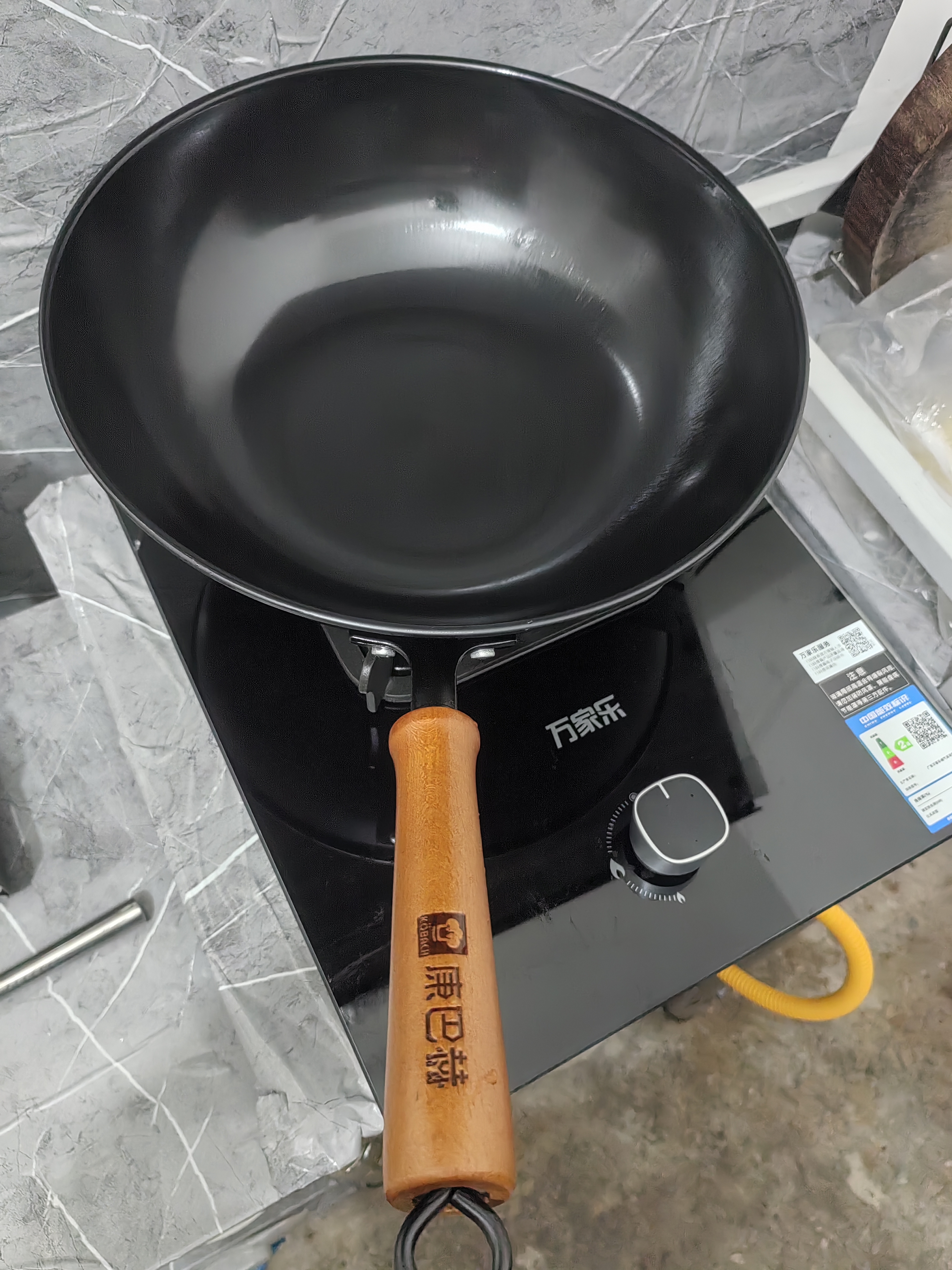 康巴赫铁锅无涂层炒锅家用精铁炒菜锅健康不粘电磁炉燃气灶专用已开锅 【6倍防锈】免开锅精铁炒锅 32cm 0涂层丨不挑灶丨一级耐磨 实拍图