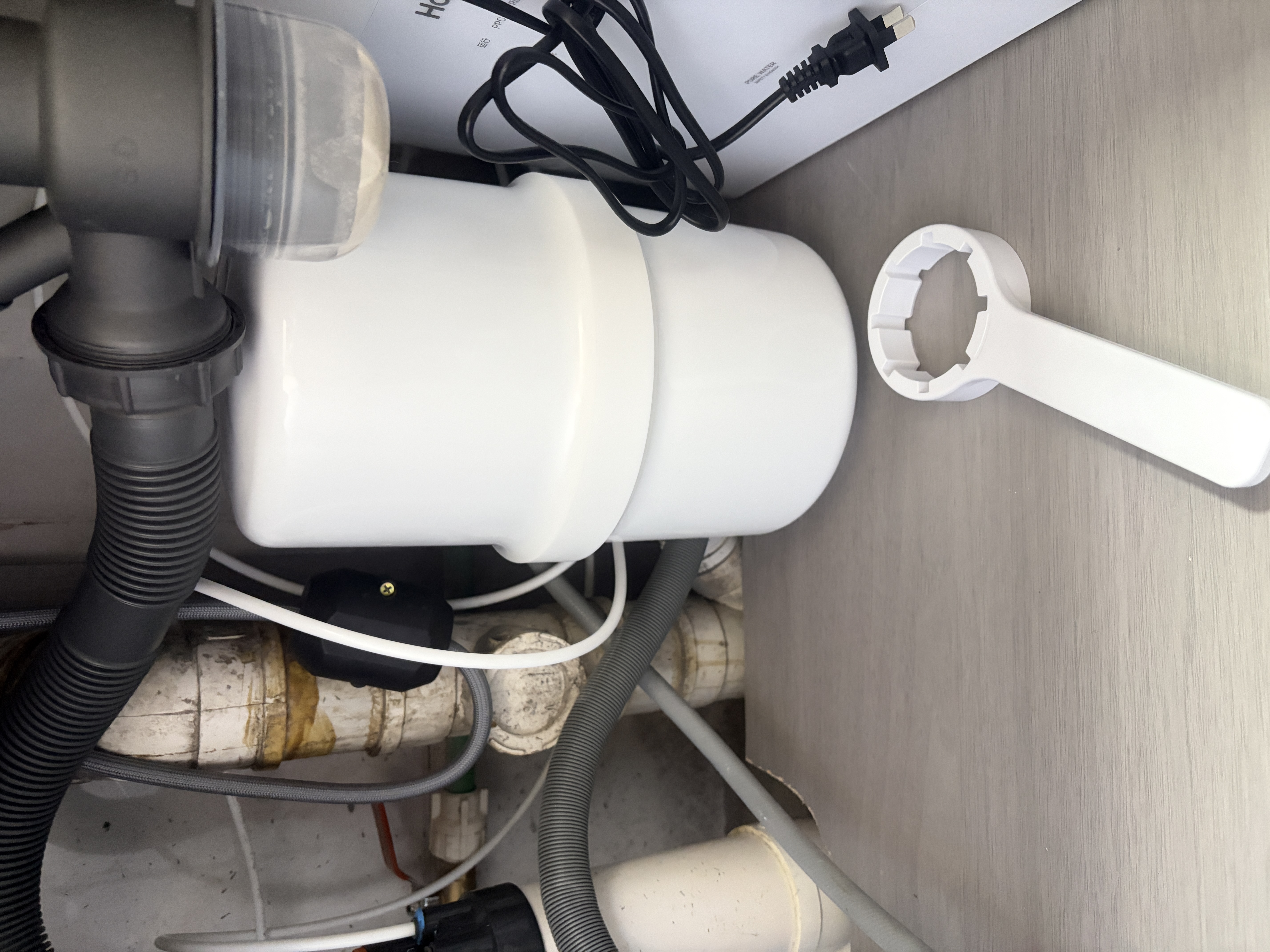 海尔（Haier）家用净水器管线机全通量匹配高温杀菌智能触控壁挂式直饮机速热饮水机 铂光系列管线机 实拍图