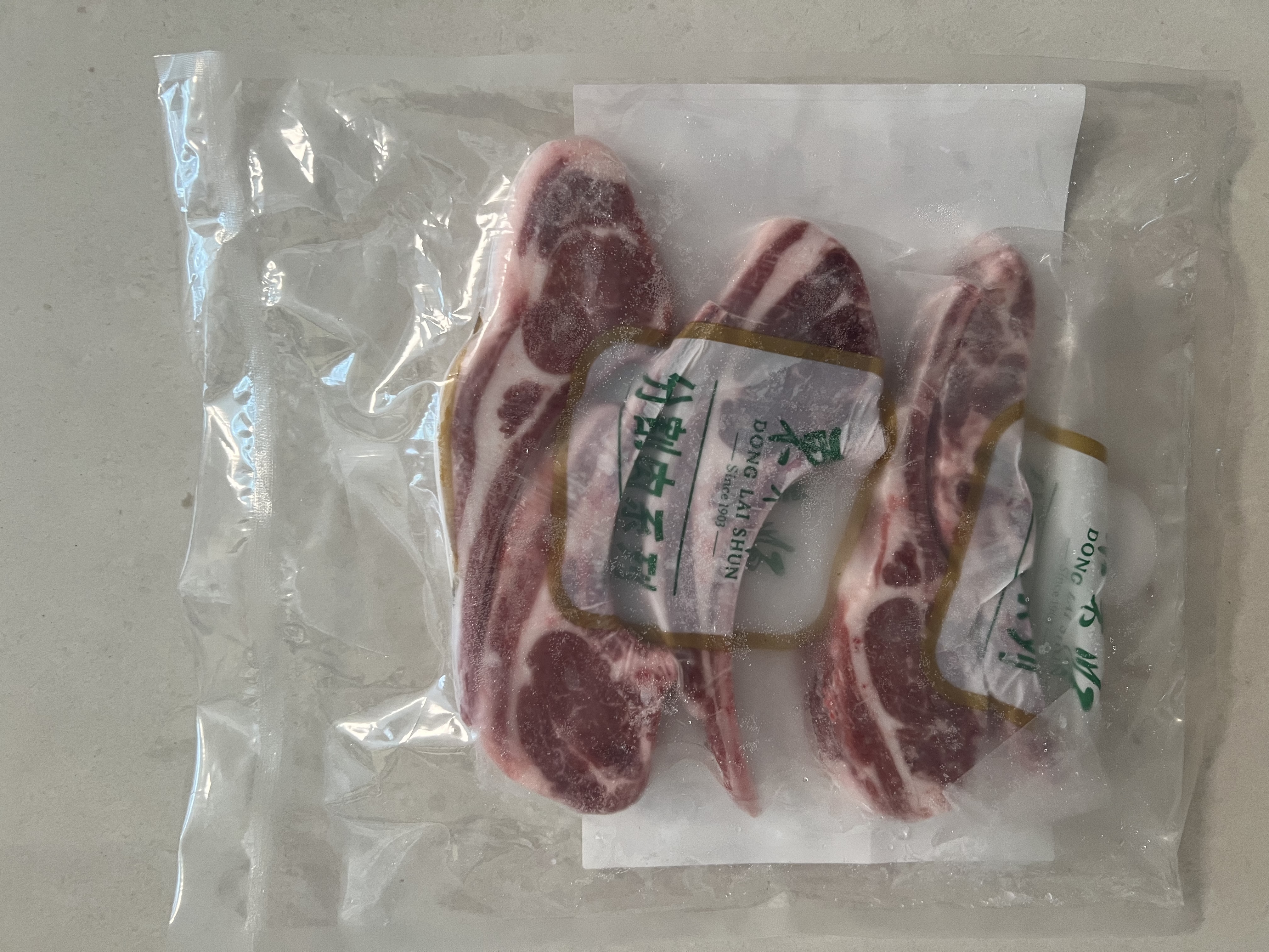 东来顺 内蒙古羔羊原切法排小切1斤（约4-6根） 战斧法式羊排 烧烤食材 实拍图