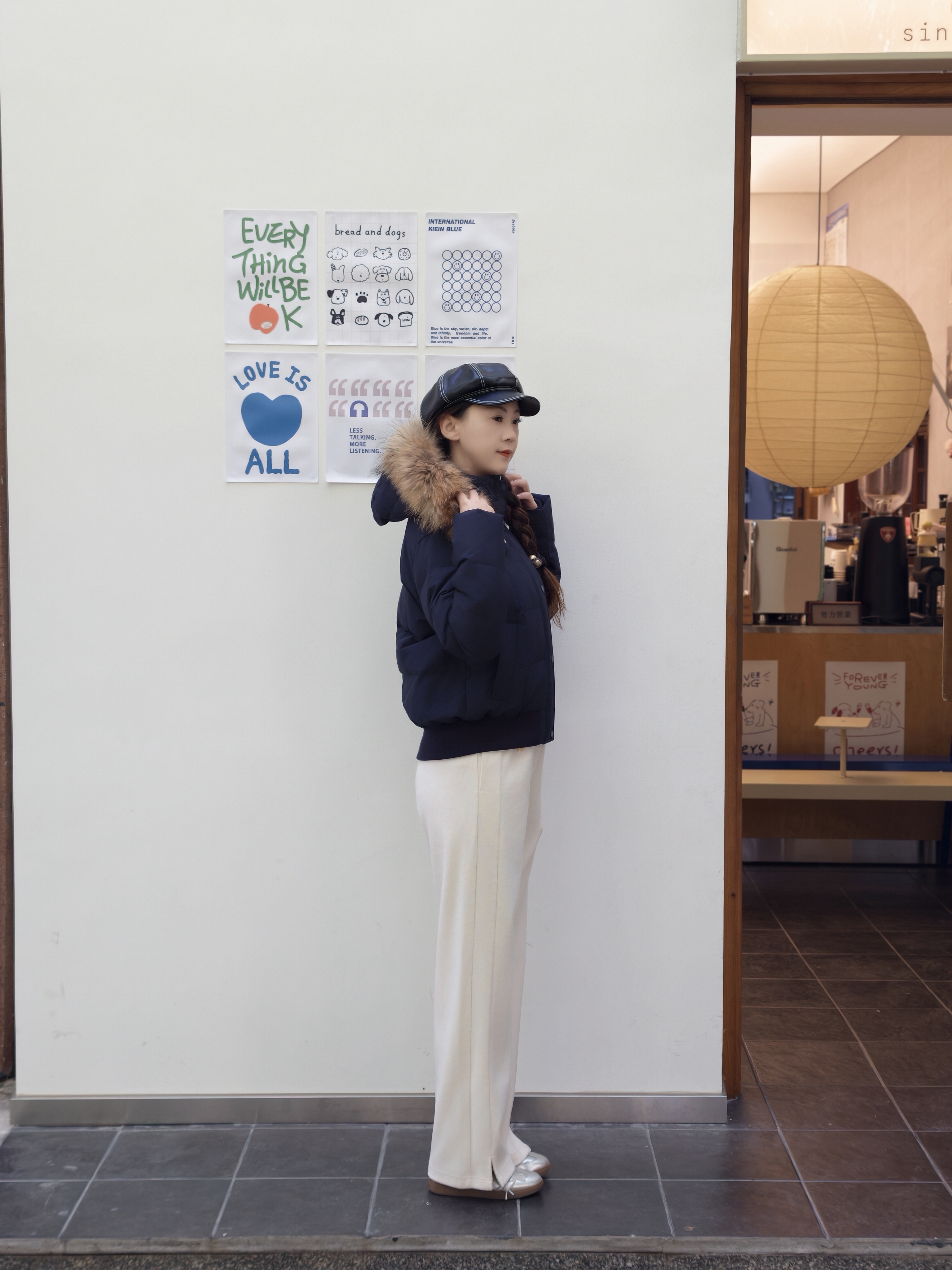 波司登【谷爱凌同款】26年冬休闲女款毛领脱卸帽短款羽绒服B260245362 实拍图