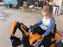 贝趣儿童电动挖掘机可坐人3-6岁男孩玩具电动车挖机宝宝幼儿挖土机 经典款全电【大电瓶+电动挖臂+灯光音乐】 挖挖机可挖土玩具车生日礼物 实拍图