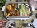 小熊（Bear）电火锅  鸳鸯锅火锅专用锅烤肉锅0氟钛陶涂层烤涮一体多功能锅料理锅分体6.5L多用途锅M65Y1带烤盘 实拍图