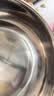 【不锈钢】和面盆厨房烘焙家用火锅盆洗菜打蛋汤锅盆醒面盆料理盆 32cm【热卖款】不锈钢 和面盆 实拍图
