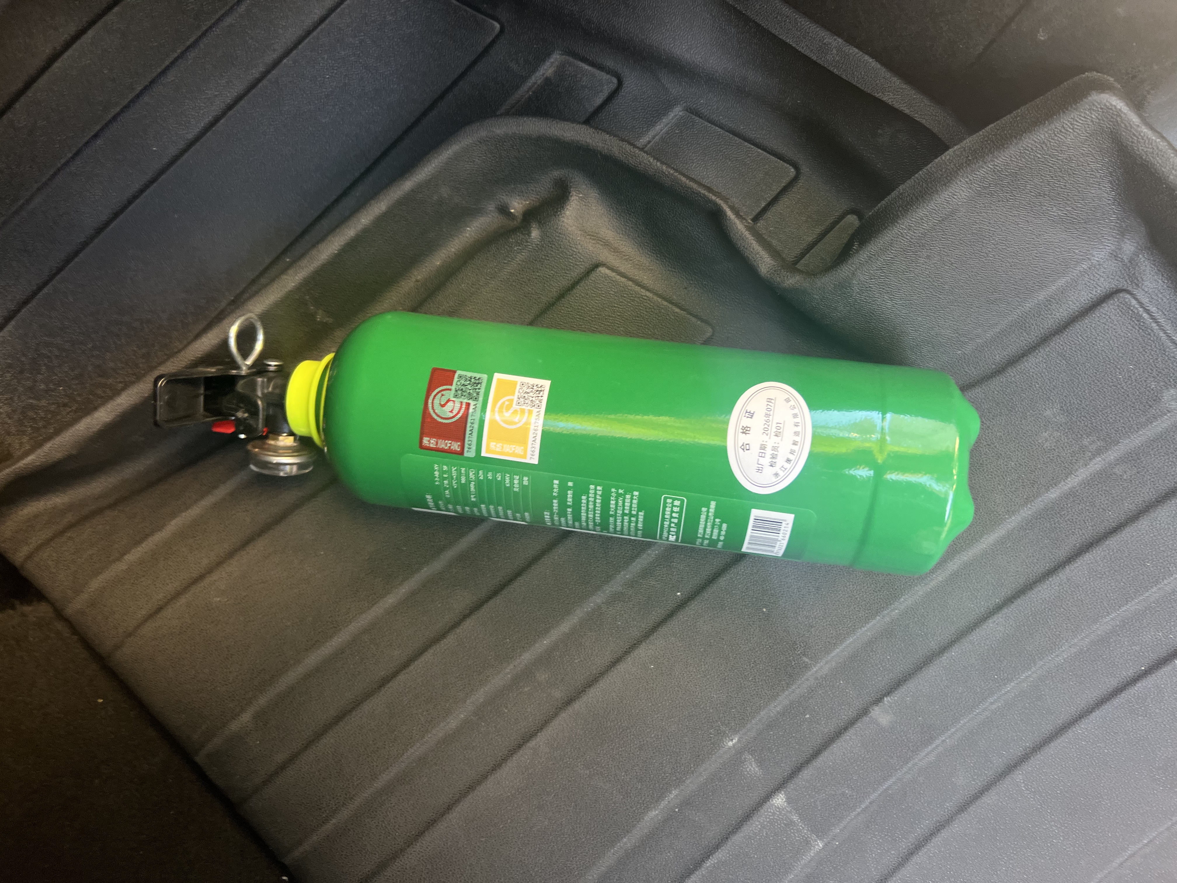 援邦车载水基灭火器980ml水基型灭火器国家消防3C认证小型灭火器980ml 实拍图