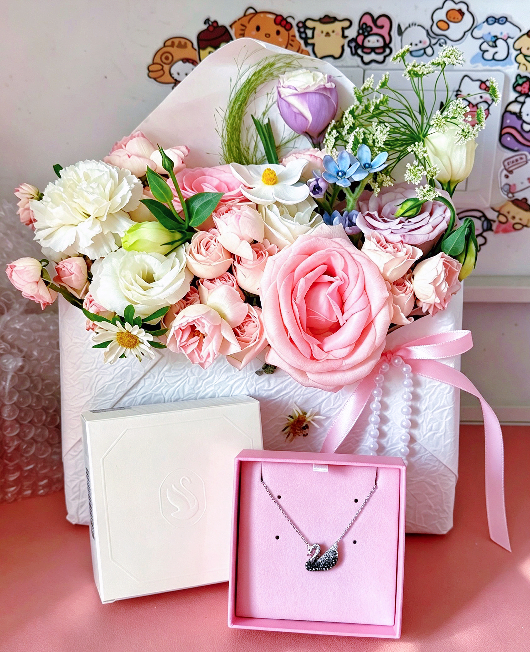 施华洛世奇（SWAROVSKI）【品牌直供】渐变天鹅项链女 女士项链送女友礼物 5614103 实拍图