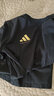 阿迪达斯 （adidas）T恤男夏季运动透气轻薄宽松棉短袖 黑/金 S 实拍图