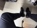 海澜之家HLA皮鞋男士商务休闲秋季德比正装鞋子男HAAPXM3EBH135 黑色40 实拍图
