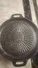 【单烤盘】麦饭石烤肉盘不粘锅铁板烧韩式烤肉电磁炉卡式炉户外 太阳花烤盘 28cm 实拍图