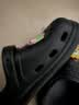 朴西浮云洞洞鞋女款夏季外穿2026新款透气软底凉鞋男女 礁石黑 44-45 实拍图