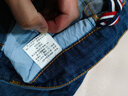皮尔卡丹（pierre cardin）203321 牛仔裤男 舒弹丝轻薄透凉微弹休闲中腰男装 浅蓝色36码 实拍图