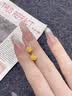 中国黄金（CHINA GOLD）18K金玫瑰花耳钉女款花朵直针款耳饰品情人节生日礼物送女友爱人 【京速达】18K玫瑰花耳钉 实拍图