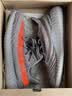 阿迪达斯 Yeezy 350椰子经典灰橙 春秋透气运动鞋女 GW1229 36.5 实拍图