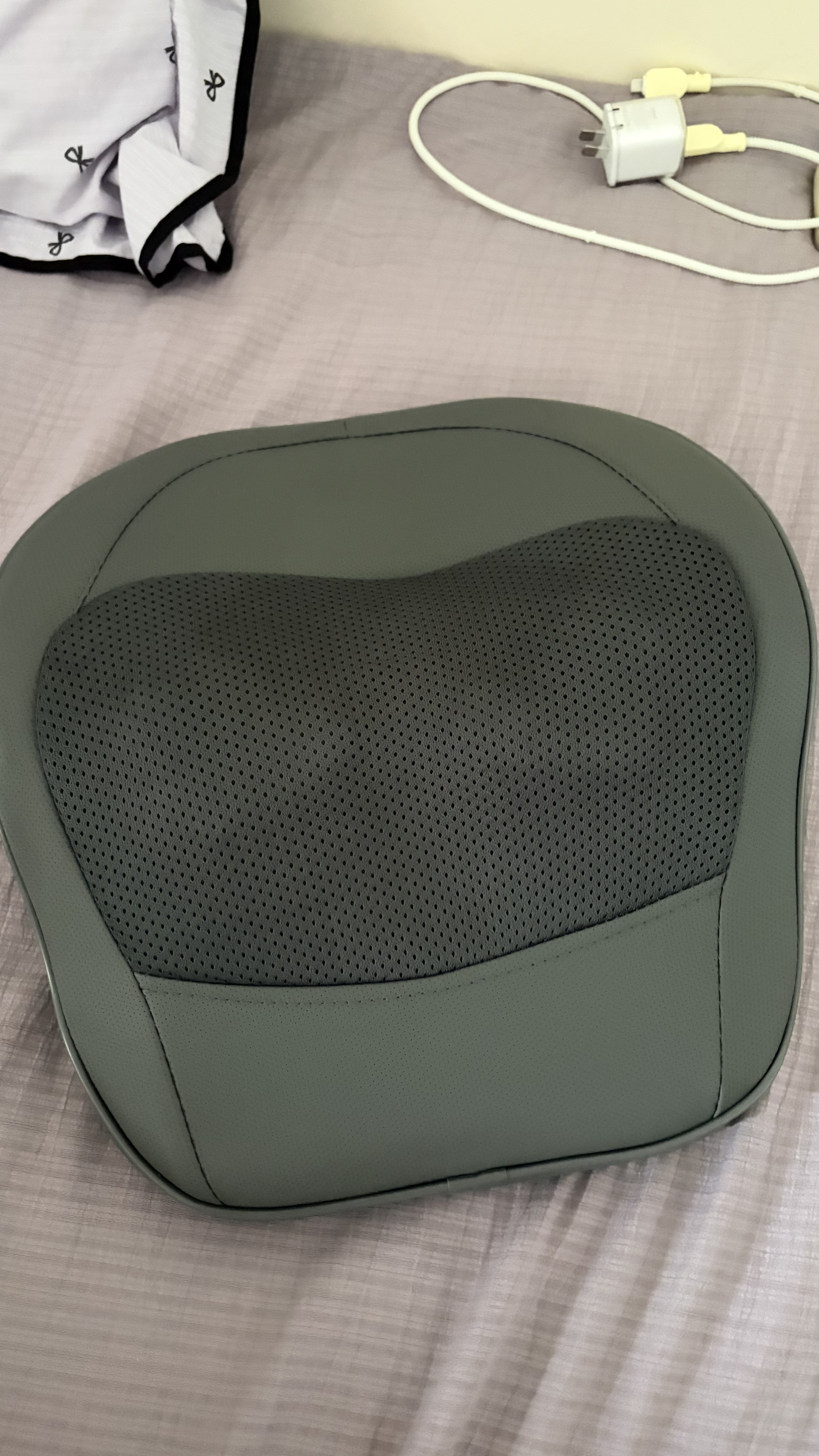 奥克斯（AUX）颈椎按摩器肩颈腰背多功能按摩枕头肩颈背腰部按摩仪按摩垫馒头枕中秋礼品送爸爸妈妈长辈生日礼物 【旗舰PRO充电】颈宽自由调节+澎湃电机+高能续航 实拍图