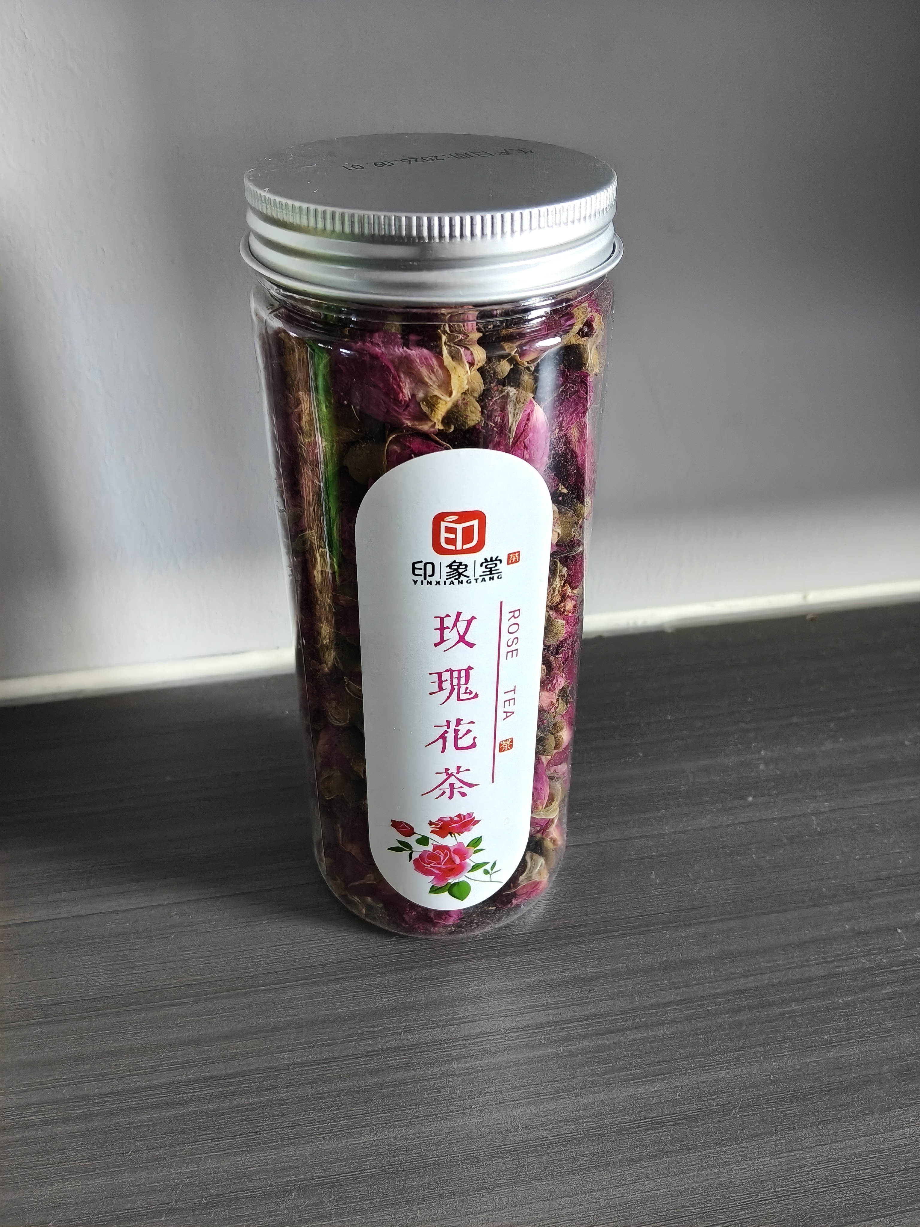 印象堂 茶叶花草茶 玫瑰花茶干玫瑰大朵 平阴原产散装70g罐装养生茶 实拍图