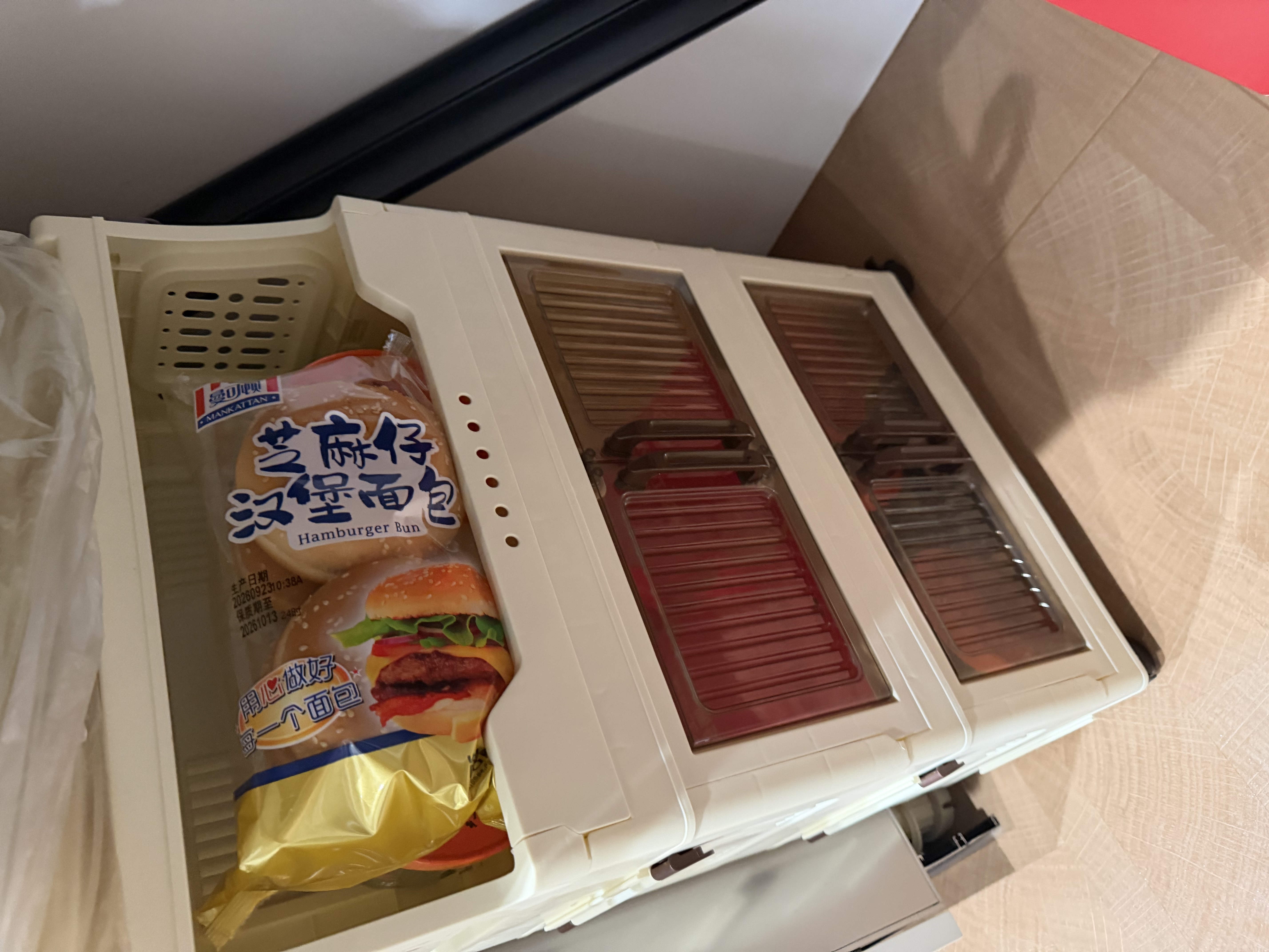 厨房收纳柜调味料储物箱多层可折叠带刹车收纳架家用多功能调料柜 3层多功能置物架 【2层柜+1层架】自带万向轮 实拍图
