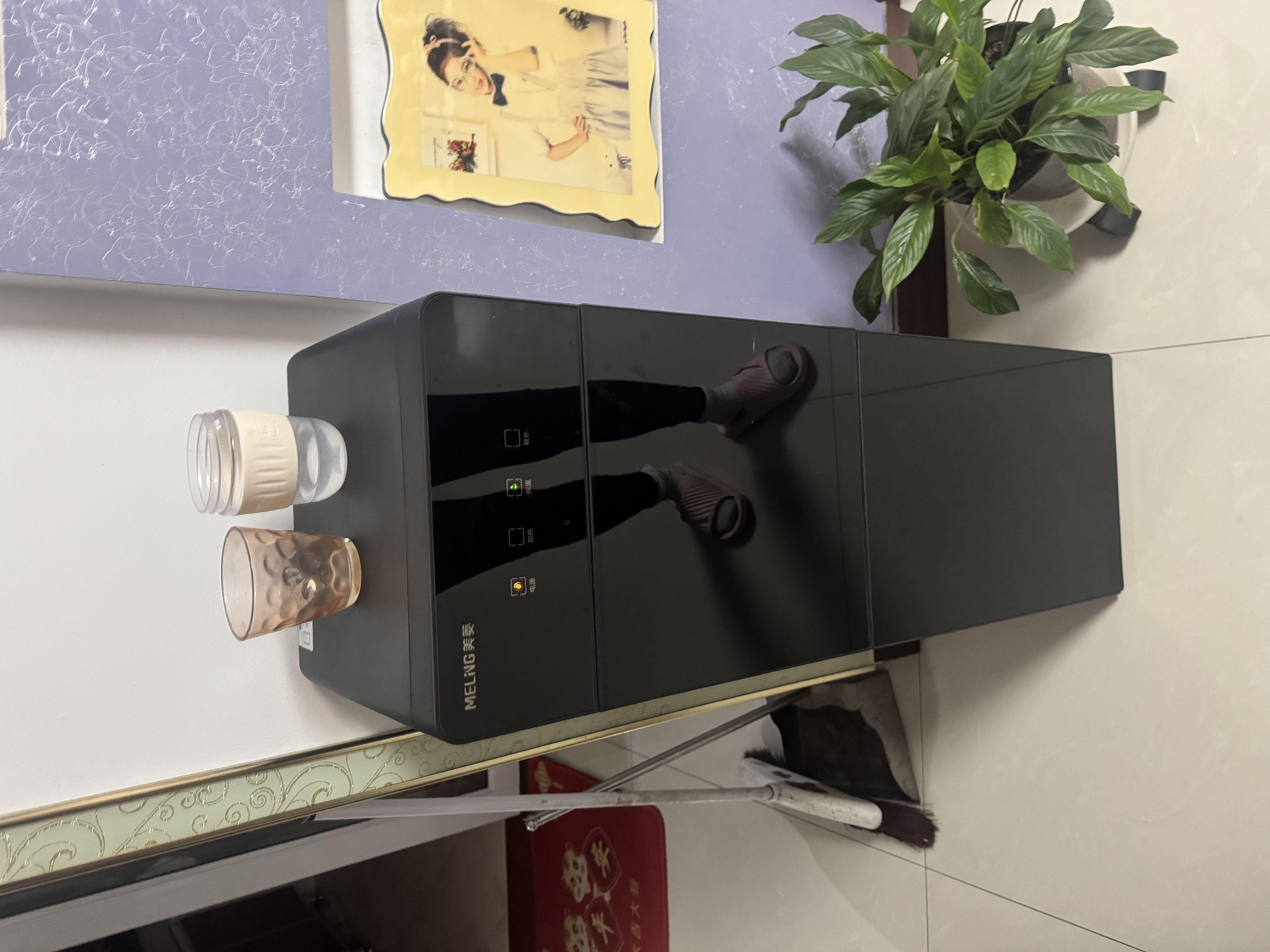 美菱（MeiLing）饮水机下置式双开门柜家用立式温热型快速加热下置水桶饮水器 温热款MY-DA3201 实拍图