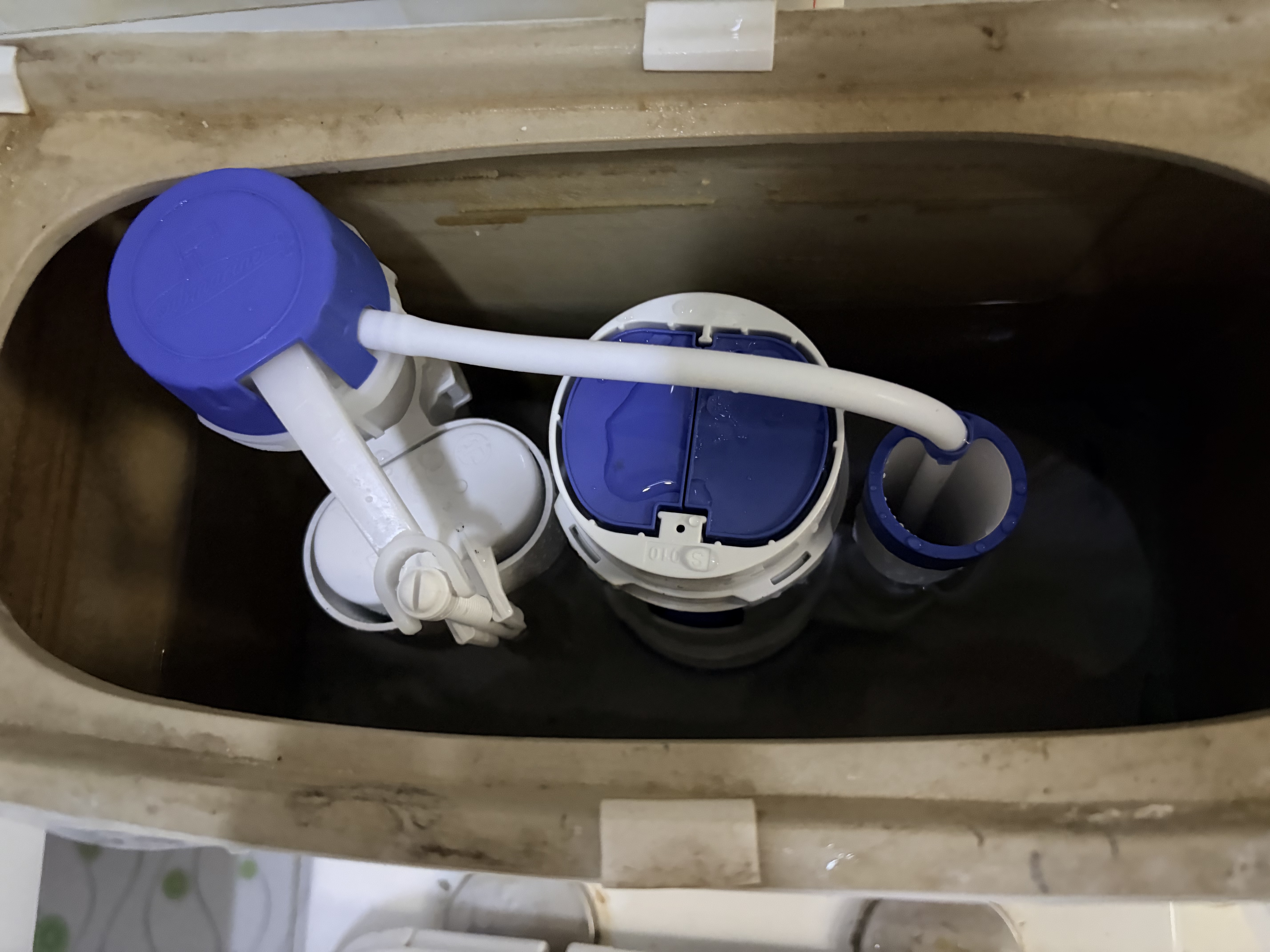 潜水艇（Submarine）MS1老式抽水马桶坐便器水箱浮球进水阀+排水阀马桶配件套装21CM 实拍图