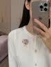 唐后正品玉兰花胸针女款高端精致时尚艺术感胸花高级轻奢珍珠别针 实拍图