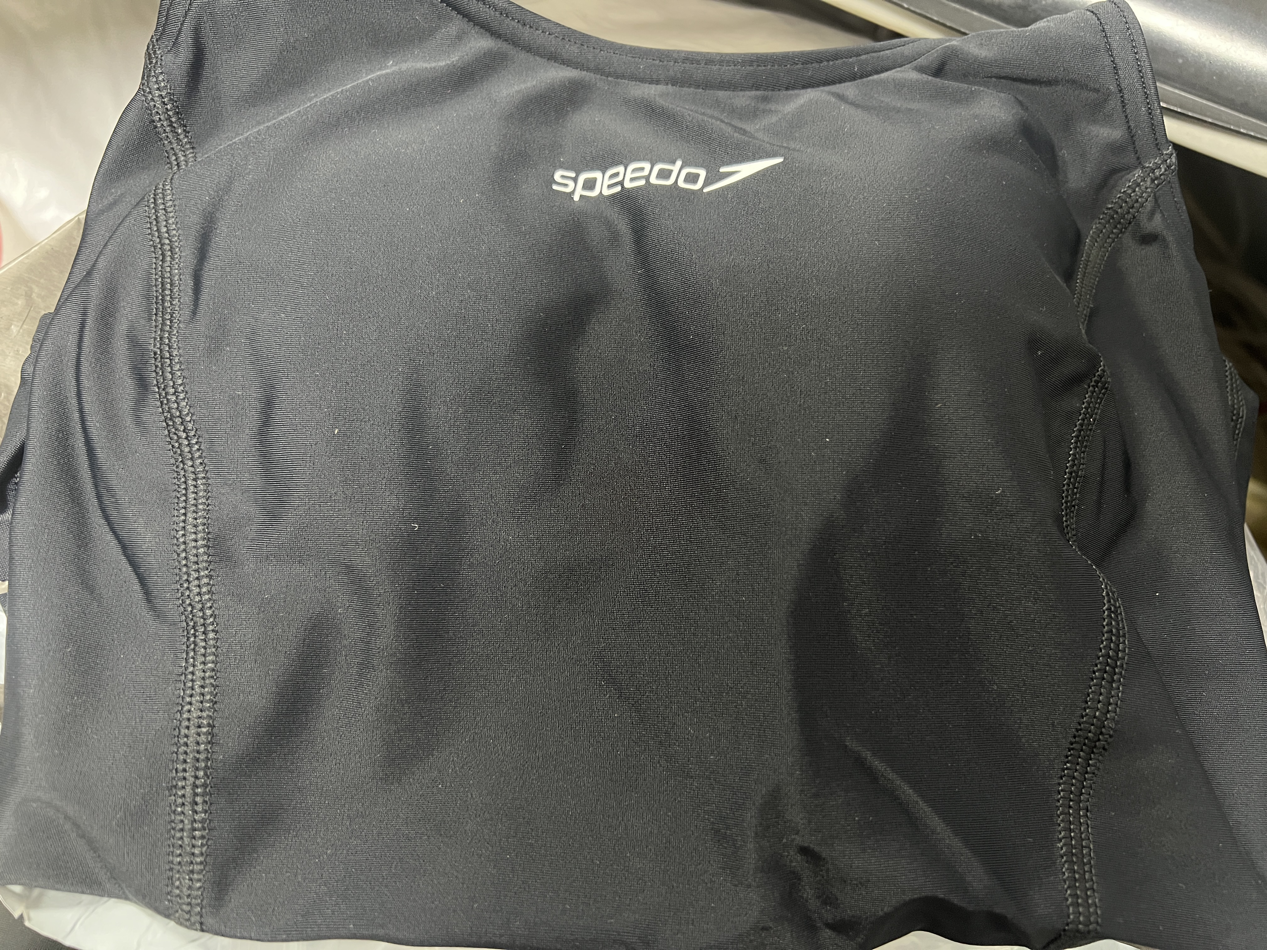 速比涛（Speedo）游泳馆专业竞速训练泳衣女连体抗氯速干显瘦游泳衣运动温泉泳装 黑色【专业训练】 XL (38) 身高170/体重64-69kg 实拍图