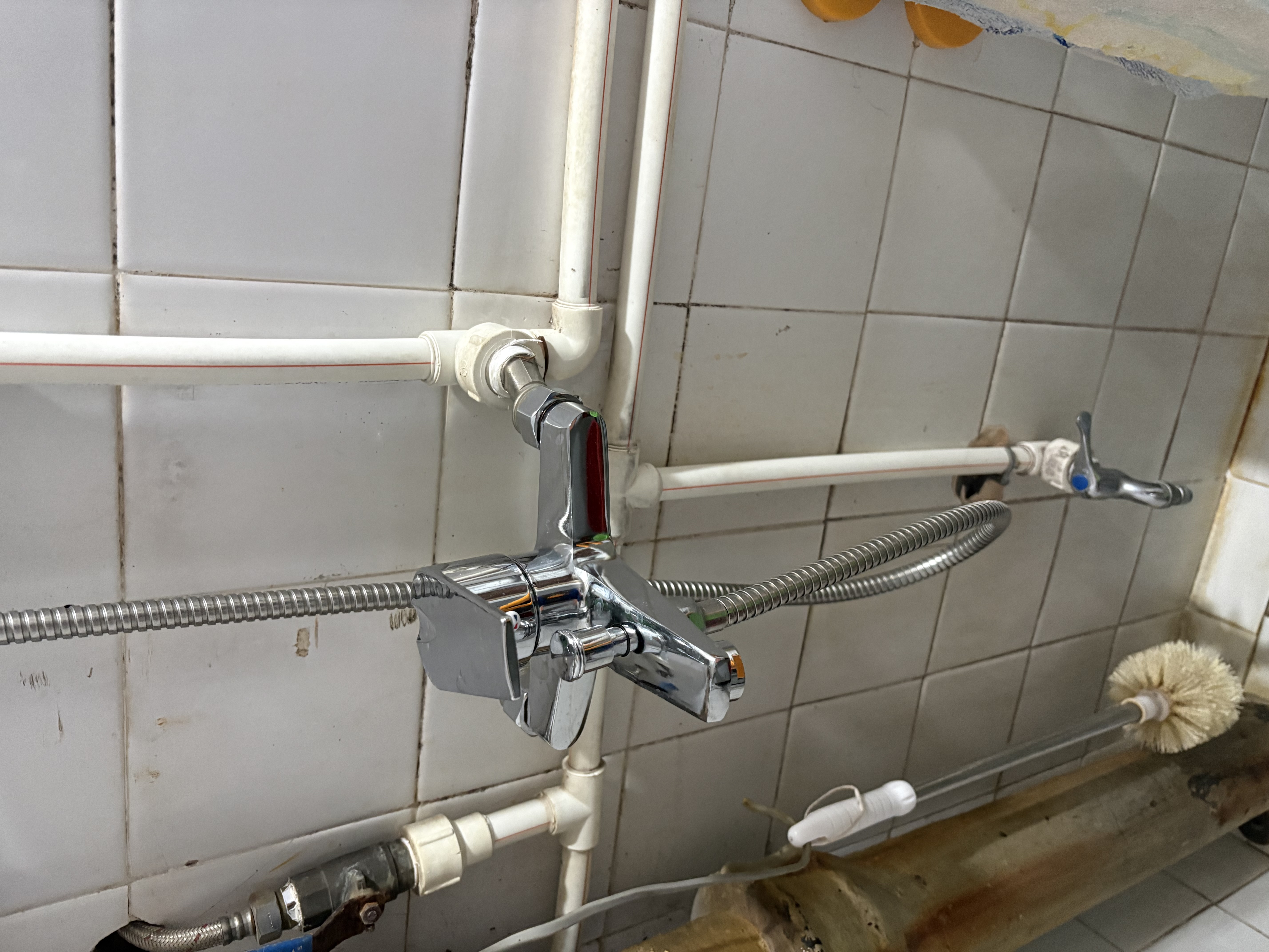 HOMK【精工】淋浴混水阀增压水龙头浴缸浴室卫生间洗澡双开关冷热龙头 实拍图
