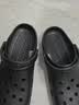 CROCS卡骆驰贝雅洞洞鞋轻便百搭男鞋一脚蹬洞洞鞋女拖鞋休闲鞋|10126 黑色-001(含智必星) 41 /42(260mm) 实拍图