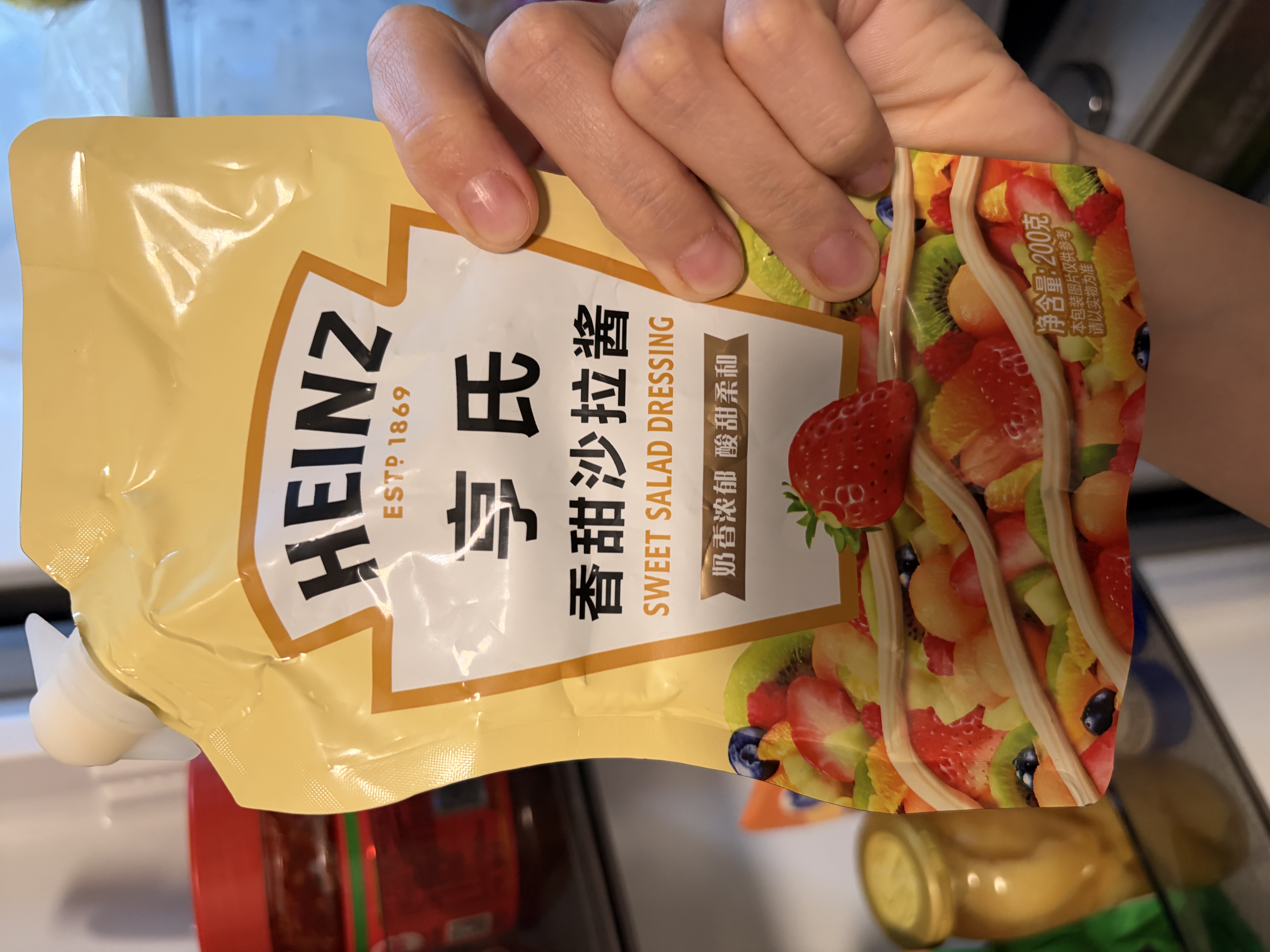 亨氏（Heinz）沙拉酱 香甜沙拉酱 蔬菜水果沙拉寿司酱 200g袋装 实拍图