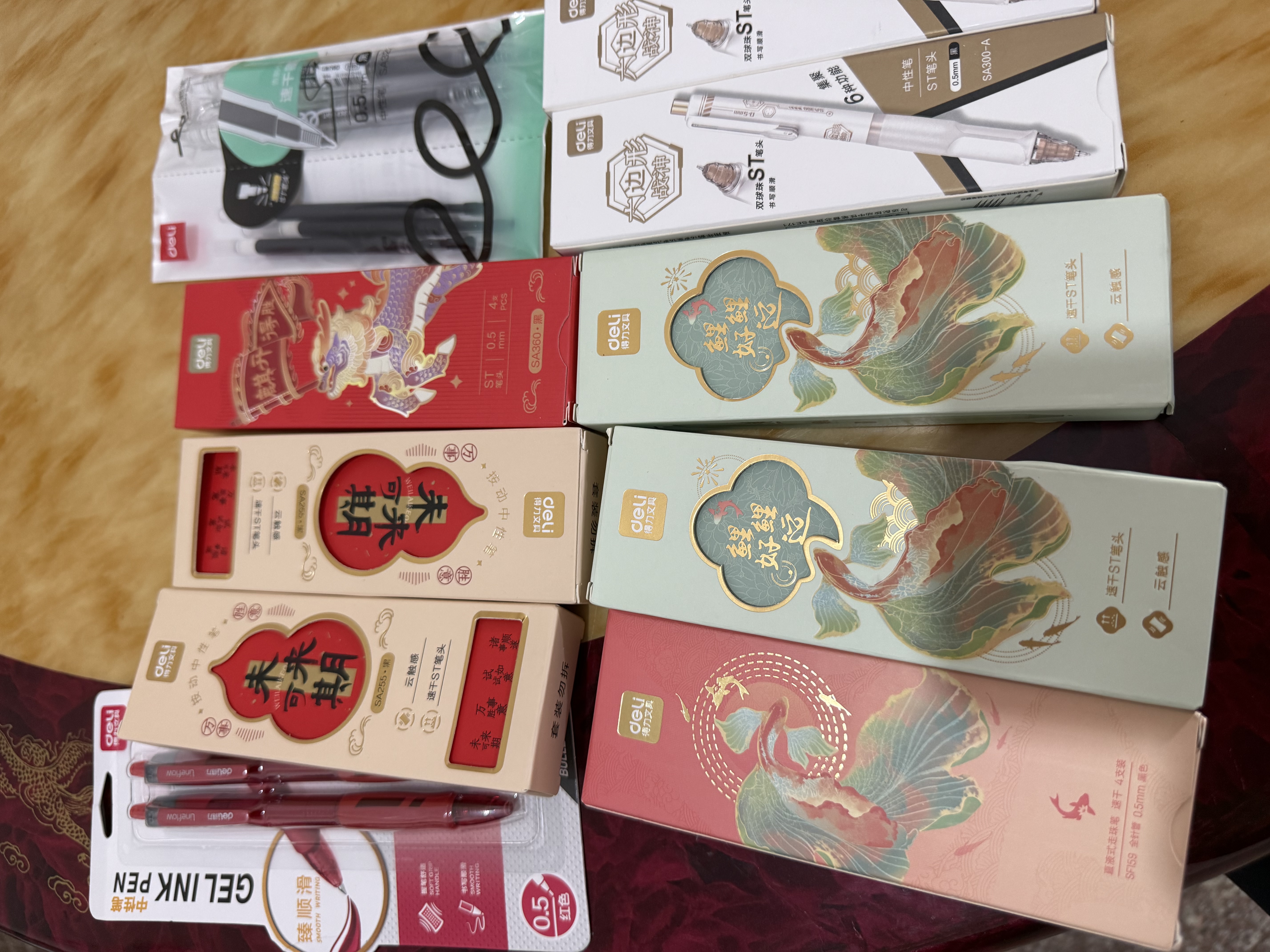 得力（deli）【开学必备】速干中性笔 0.5mmST头顺滑考试笔刷题笔学生中性笔 中高考可用 黑色4支/盒 SA360 实拍图