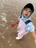 蓝鸥盾儿童赶海连体裤男女雨鞋玩水连体衣沙水服涉水服下水裤YX1055 25 实拍图