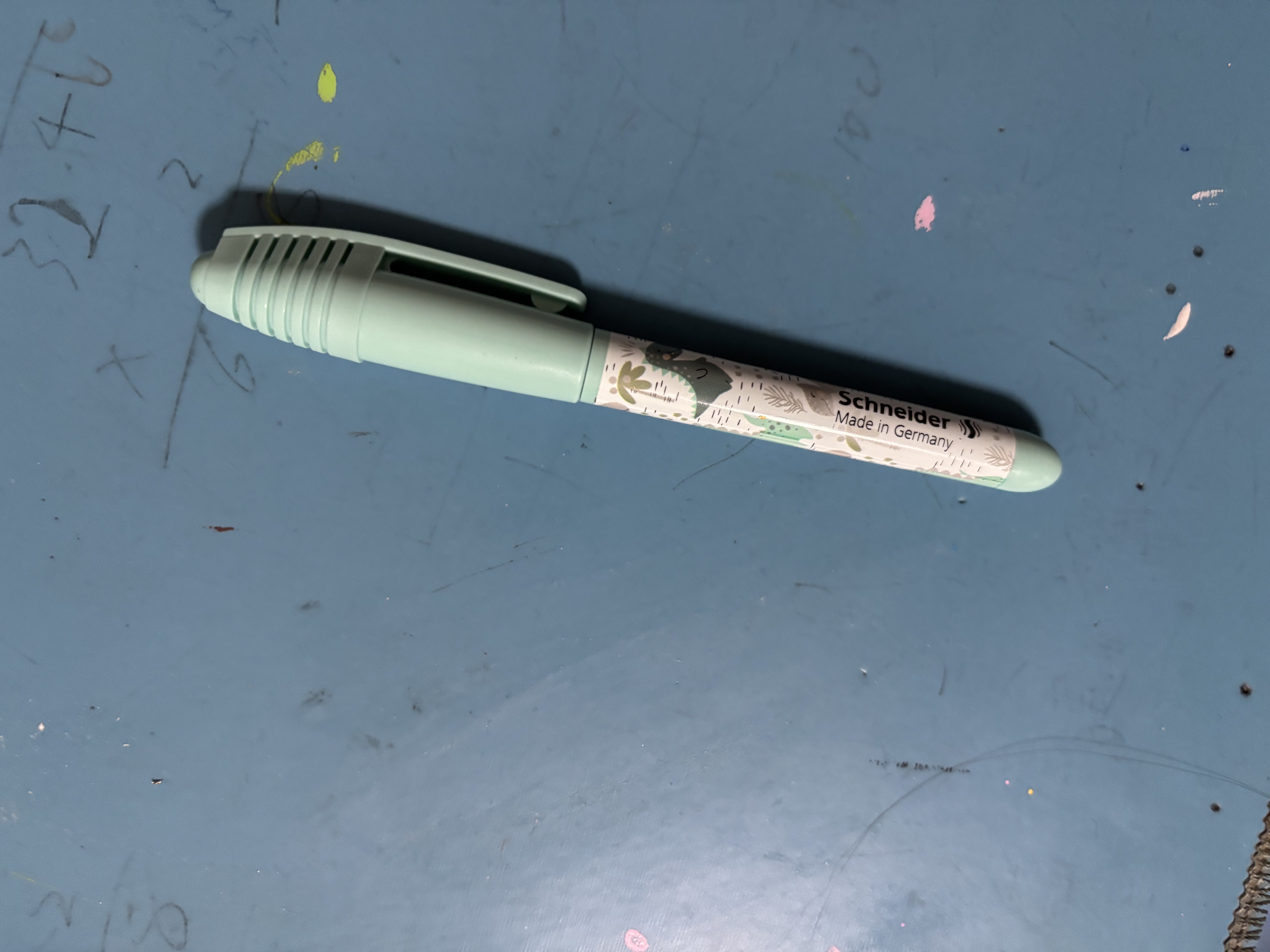 施耐德（Schneider）小学生钢笔初学者儿童正姿练字笔三四年级墨囊钢笔EF尖童趣-绿色恐龙 实拍图