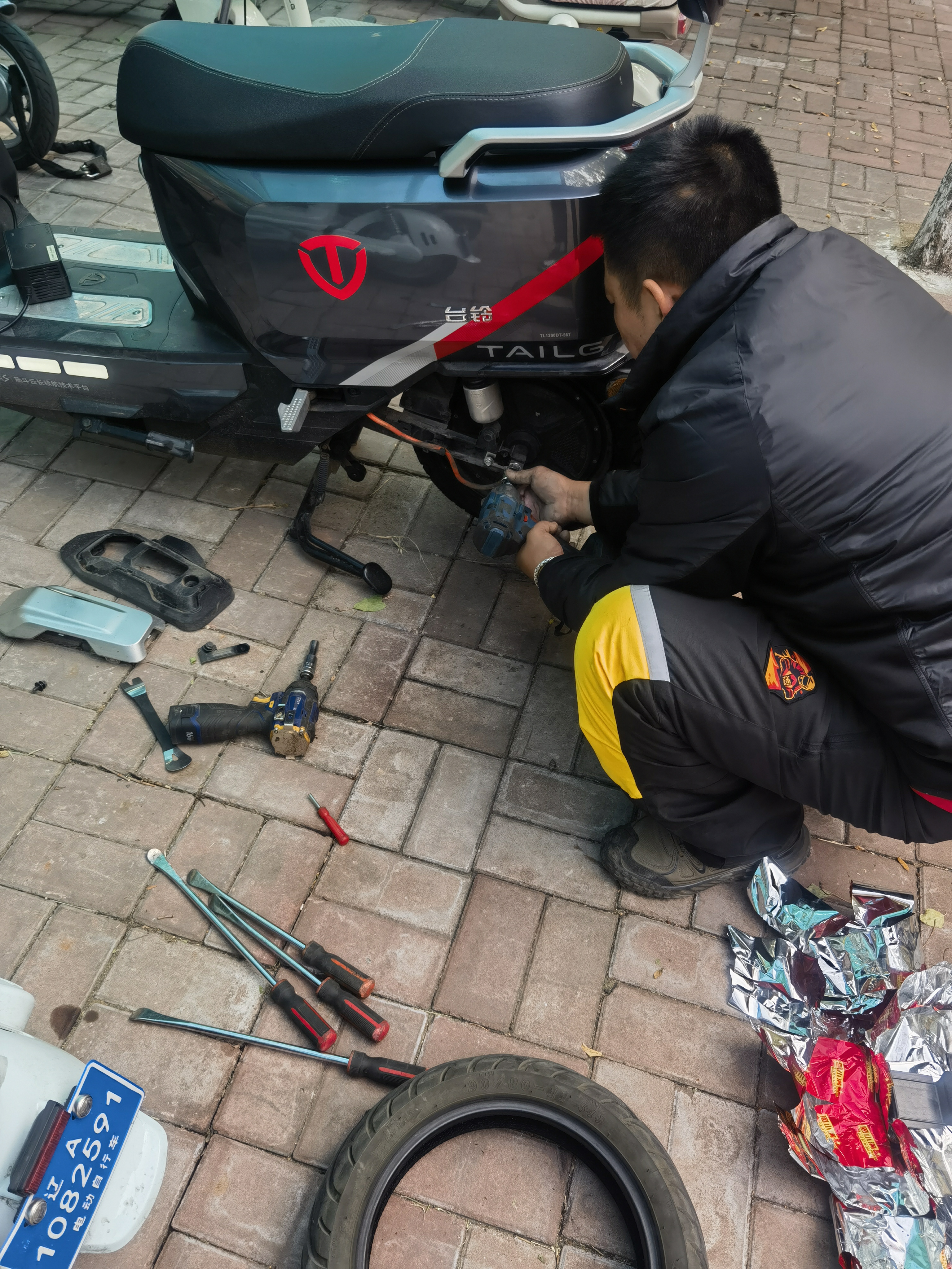 固满德半热熔真空胎电动车秒送车原厂摩托车90/80-11寸【免费上门安装】 实拍图