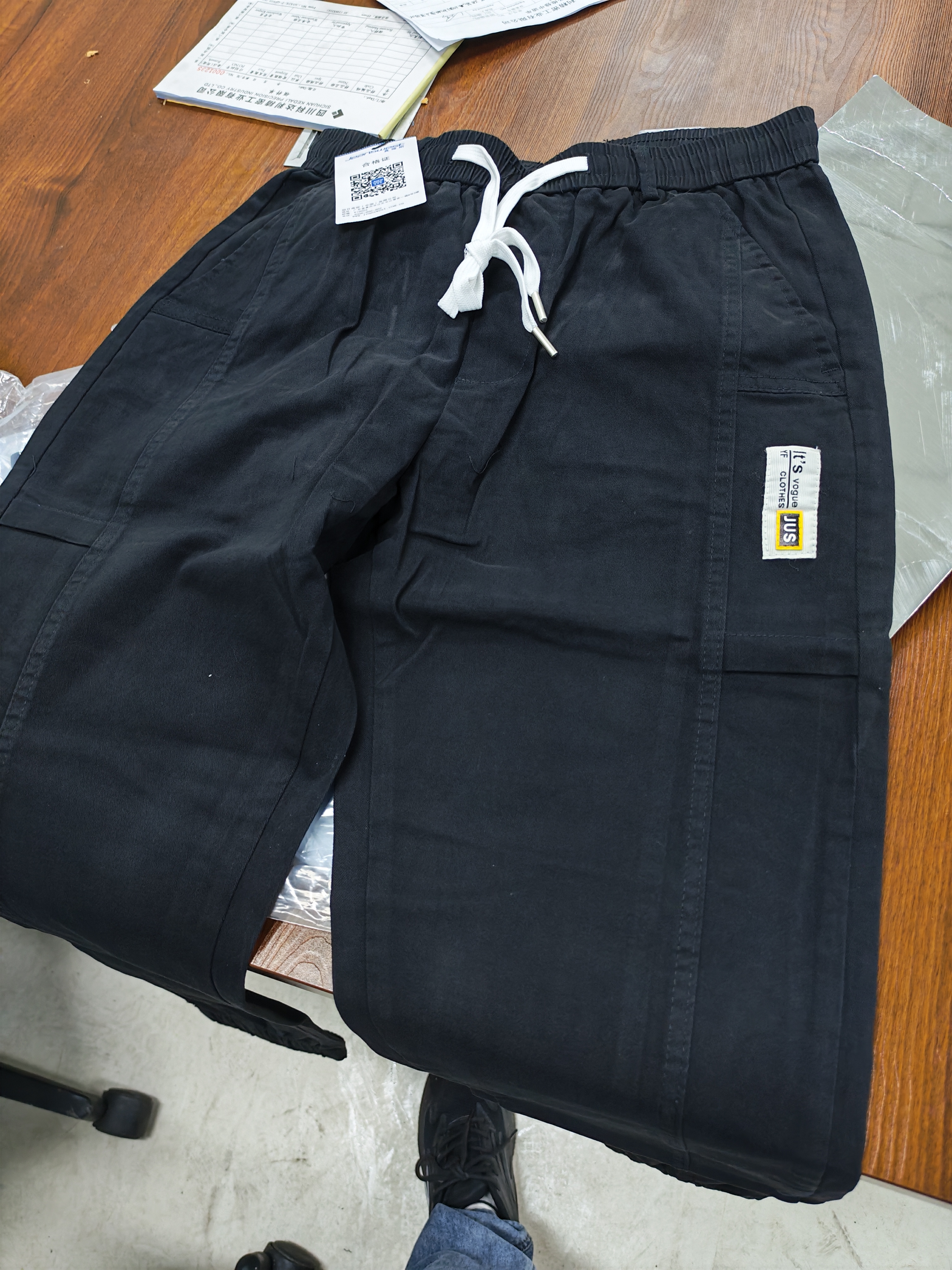 真维斯工装裤男士春秋弹力宽松百搭修身束脚运动休闲时尚长裤 991黑色 28 实拍图