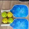维康碳纤维匹克球拍儿童成人比赛专业训练pickleball玻纤拍板球全套装 【新手玻纤】双拍-蓝冰+球包+6个球 实拍图