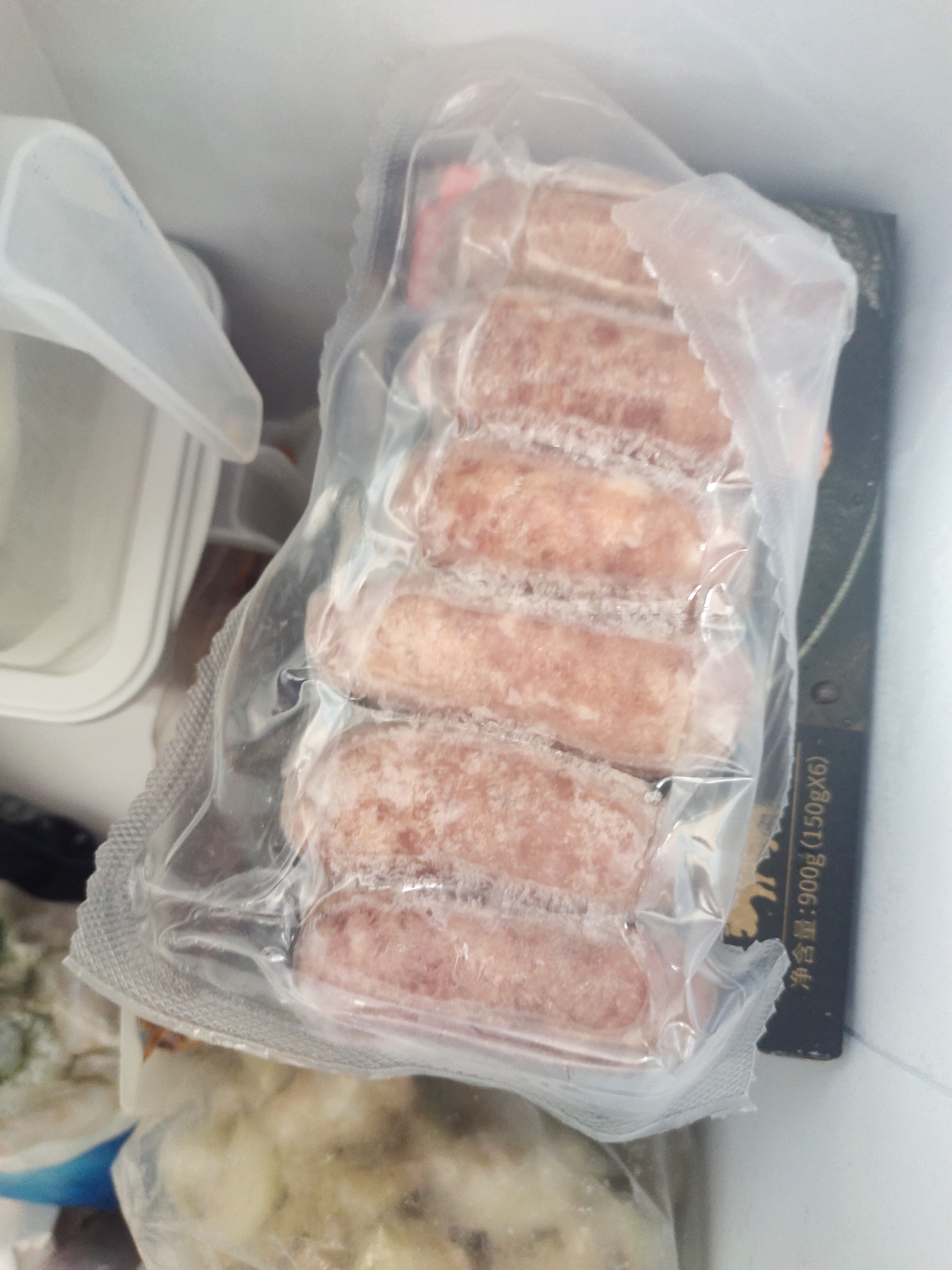 京东京造90%纯黑猪鲜肉烤肠900g0淀粉0鸡肉极简配料早餐空炸3根*6袋 实拍图