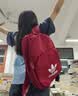adidas休闲日常通勤运动双肩背包学生书包开学男女阿迪达斯三叶草   胜利红   NS(均码) 实拍图