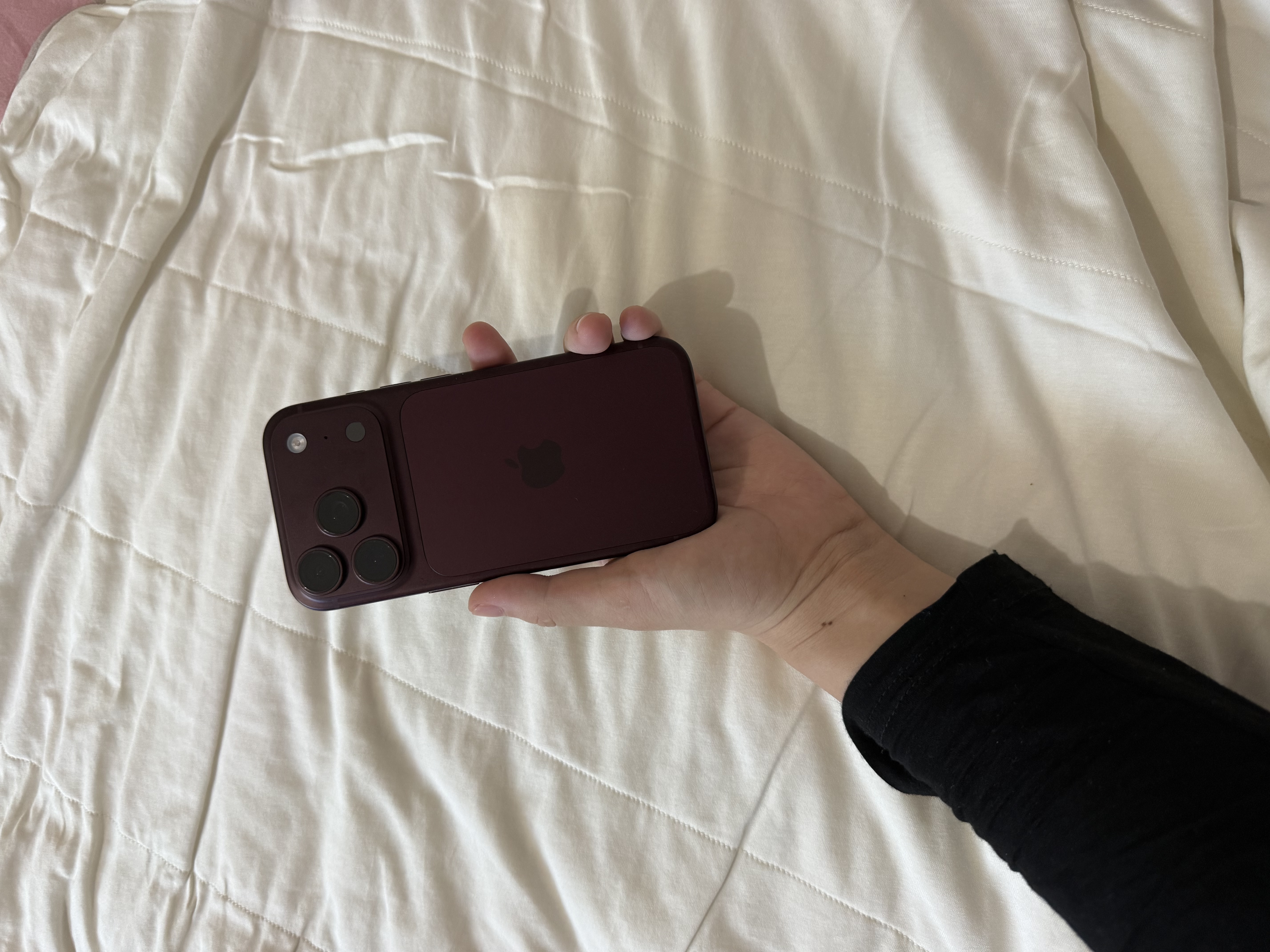 Apple/苹果【以旧换新需签收激活】iPhone 18 Pro 256GB 勃艮第酒红色 支持移动联通电信5G 双卡双待手机 实拍图