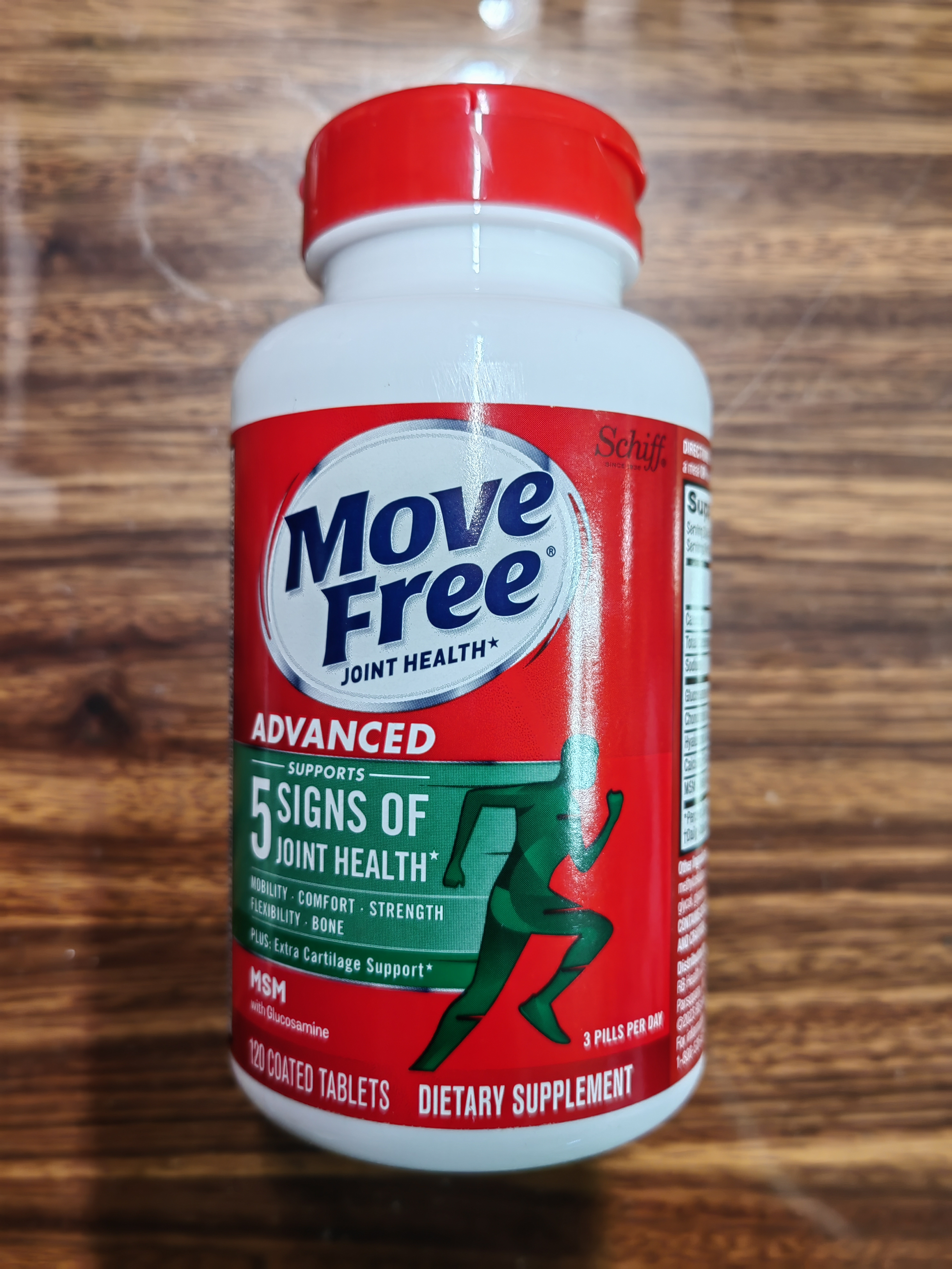 Move Free益节【央妈同款】氨糖软骨素钙片绿瓶120粒 中老年人美国原装进口 实拍图