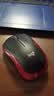 罗技（Logitech）M185鼠标 无线鼠标 办公鼠标 对称鼠标 黑色红边 带无线2.4G接收器 实拍图