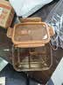 京东京造琥珀色高硼硅耐热可微波分格保鲜盒学生上班族便当盒三分格1040mL 实拍图