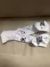 卡尔美（KELME）长筒足球袜防滑纱厚底高筒专业足球比赛训练精英运动袜 白色 M 实拍图
