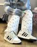 adidas ENTRAP美式校园风运动鞋少年感复古篮球风板鞋阿迪达斯 白色/矾土棕/黑色   41 实拍图