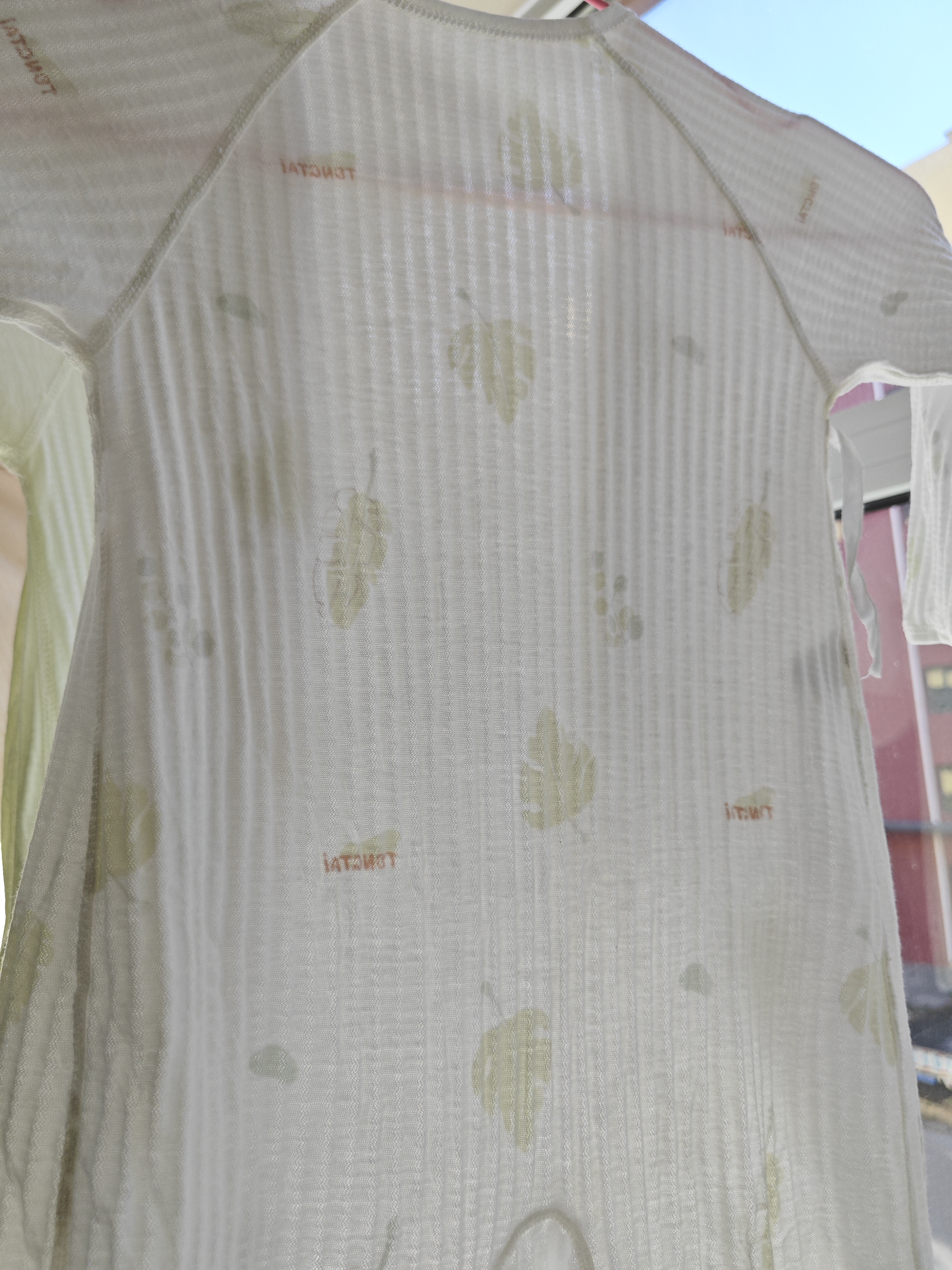 童泰（TONGTAI）婴儿连体衣夏季纯棉新生儿爬服初生宝宝蝴蝶哈衣提花绿色73cm 实拍图