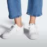 adidas NIZZA PLATFORM厚底增高运动帆布鞋女阿迪达斯三叶草 白   38 实拍图